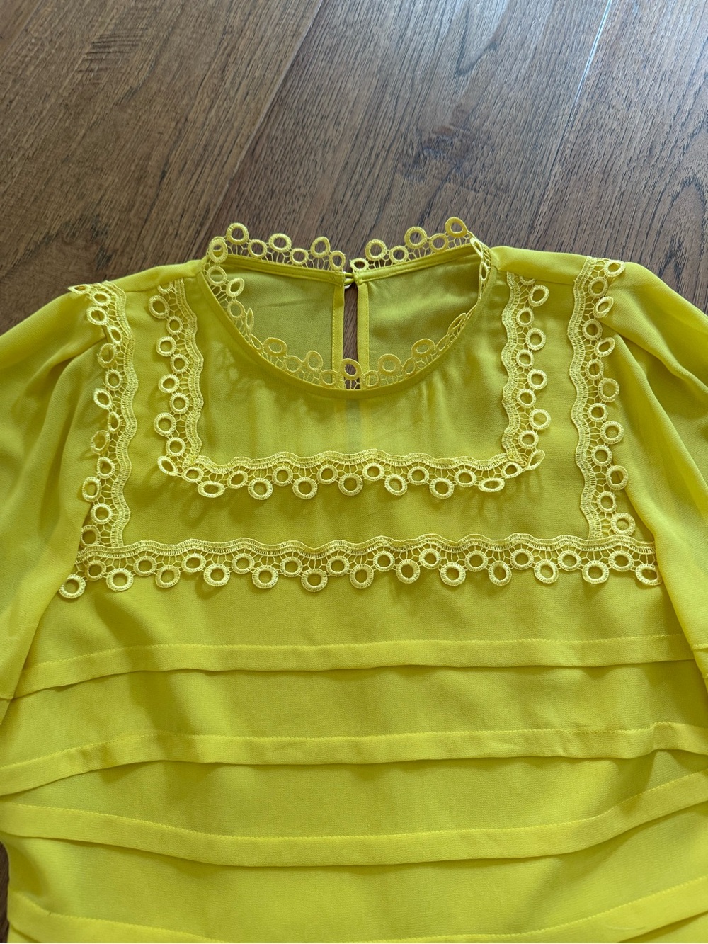 Ted Baker Peplum Top - Yellow - Picture 3 of 5